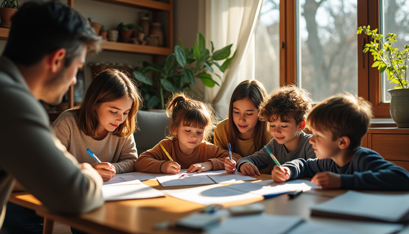 découvrez comment la parentalité positive peut s'intégrer et favoriser l'harmonie au sein d'une famille nombreuse, en apportant bienveillance et compréhension à chaque membre.