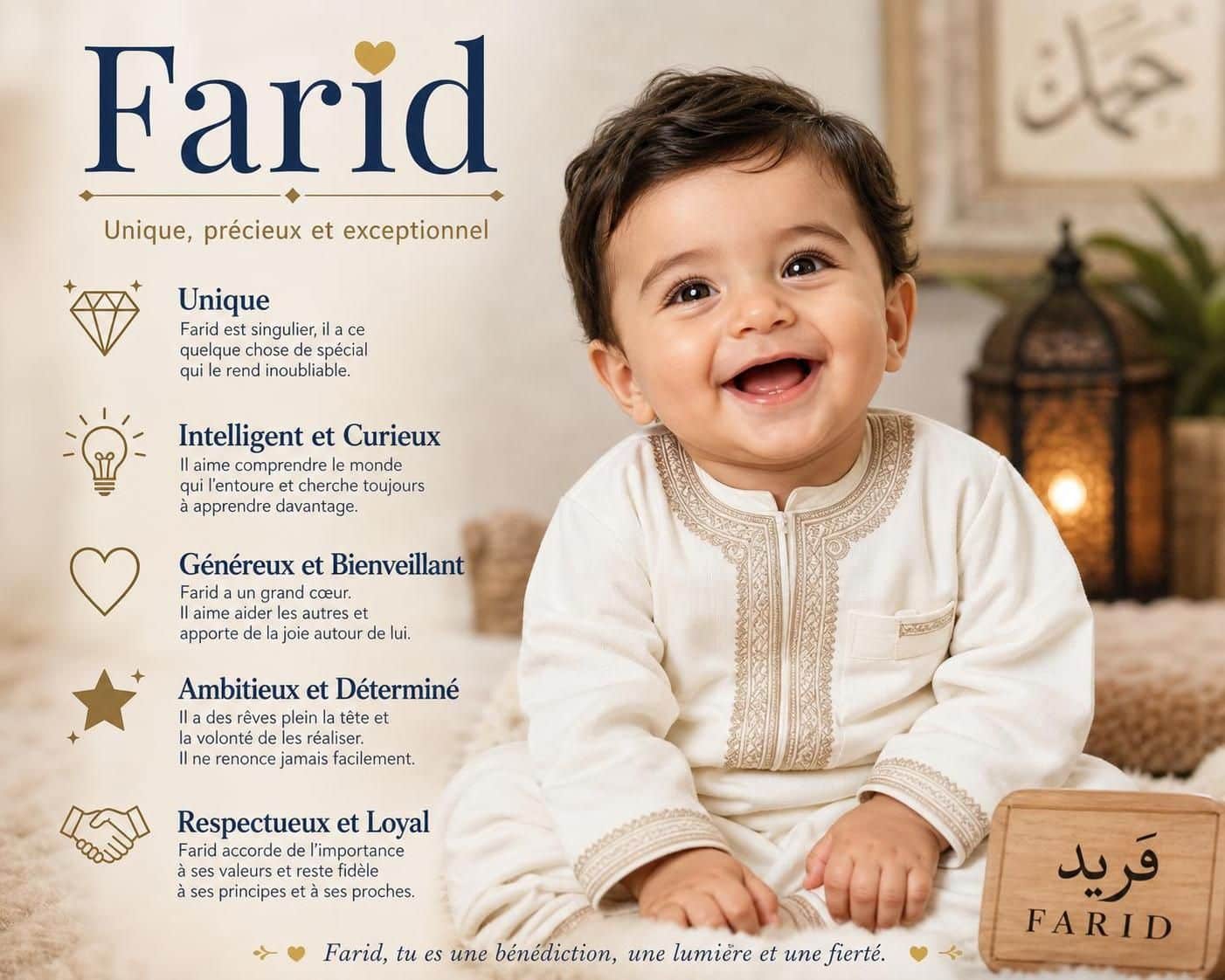 découvrez l'origine et la signification du prénom farid, un prénom unique et chargé d'histoire.